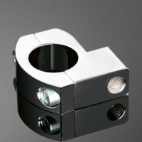 Univerzální objímka Highway Hawk na řidítka 25mm, pro zpětná zrcátka, chrom (1ks)